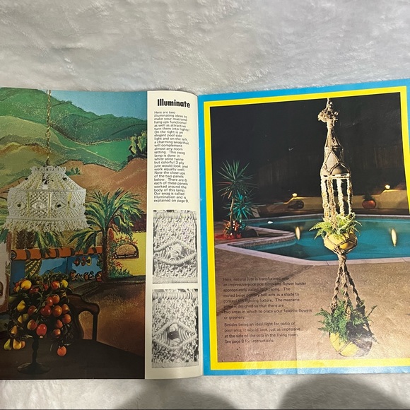 Macrame hang-ups 1973 patterns by Bruce Morrison - Picture 3 of 11